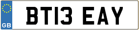 Truck License Plate